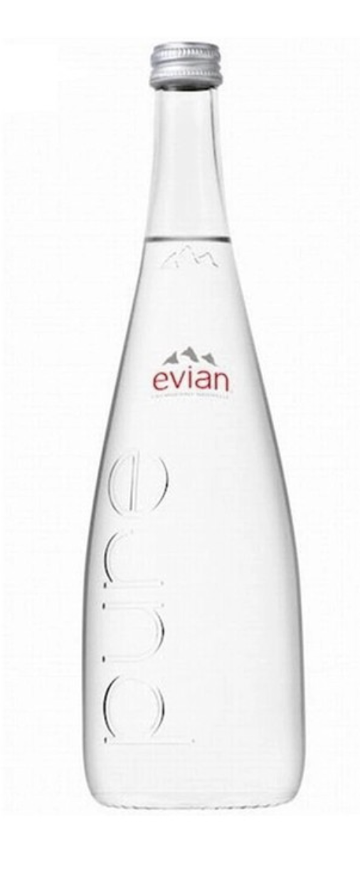Вода мінеральна н/газ Evian 0.75л скло